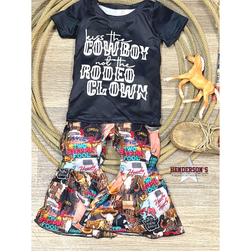 Kiss The Cowboy Outfit ~ Shirt & Bell Bottoms