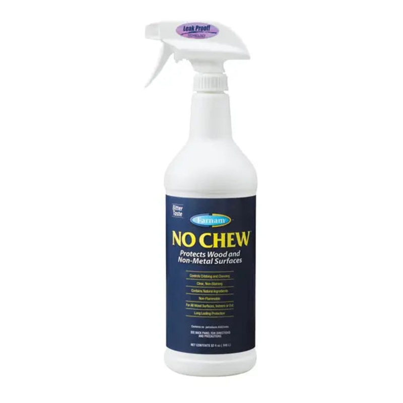 No Chew Bitter Taste Deterrent Horse Spray, 32 oz bottle