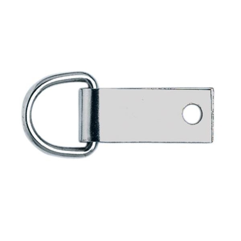 Barcoded 7936 Saddle D-Ring with Clip, NP, 5/8″