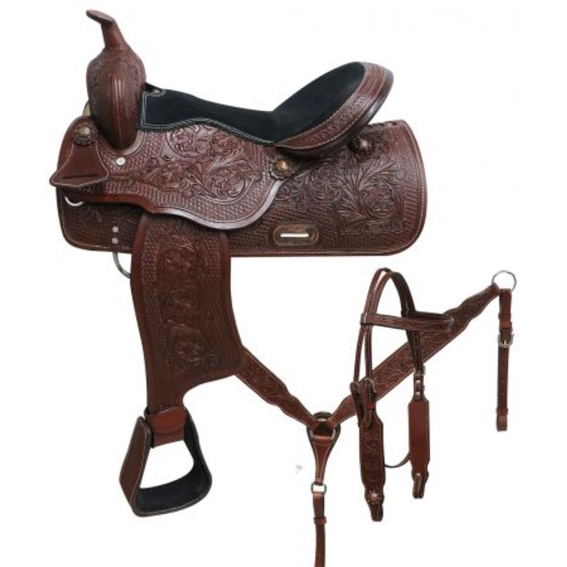 #326616: 16″ Economy style pleasure saddle set