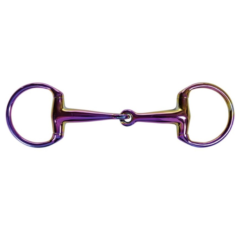 HKM Rainbow 18mm Stainless Steel Eggbutt Snaffle