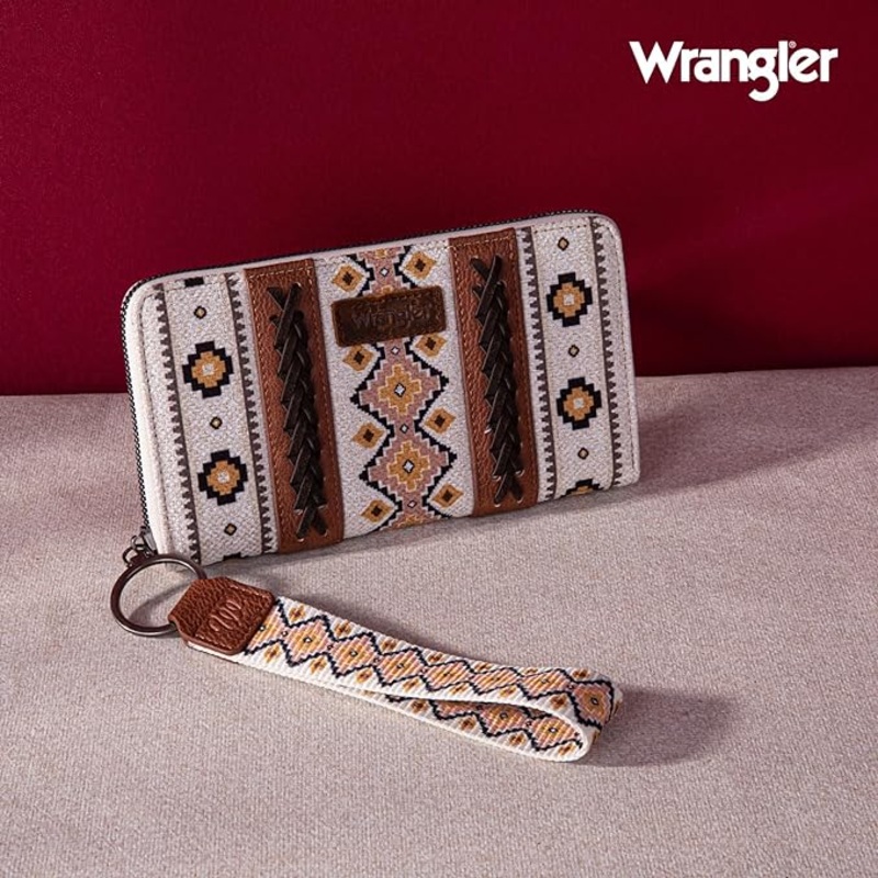 Wrangler Southwest Wallet ~ Coffee
