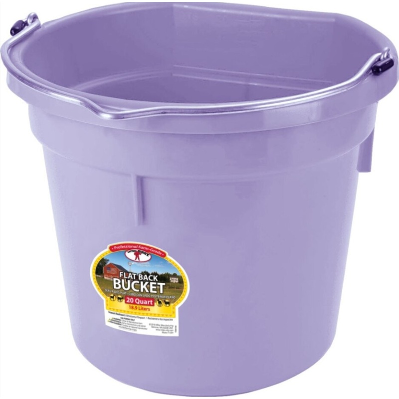 20Qt Flat Back Bucket