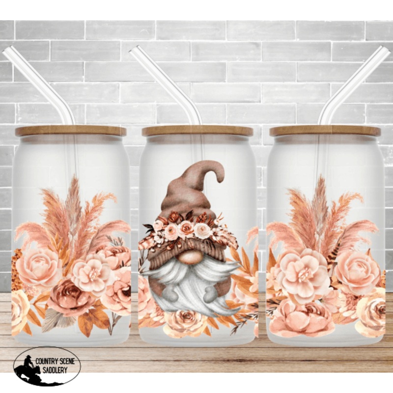 Glass Coffee Cup – Boho Gnome