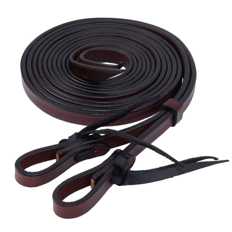 4752-580T Circle Y Waterloop Split Rein – 5/8″ x 7.5′-  Chestnut