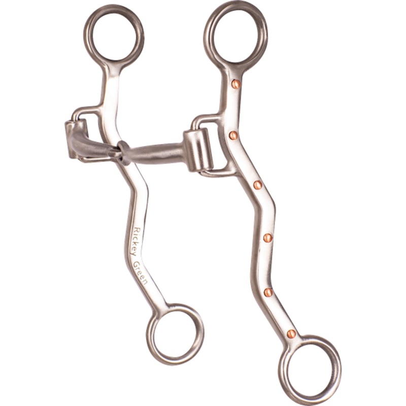 Rickey Green Bit~Smooth Snaffle