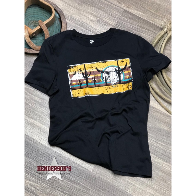 Steerhead & Cactus Graphic Tee ~ Black