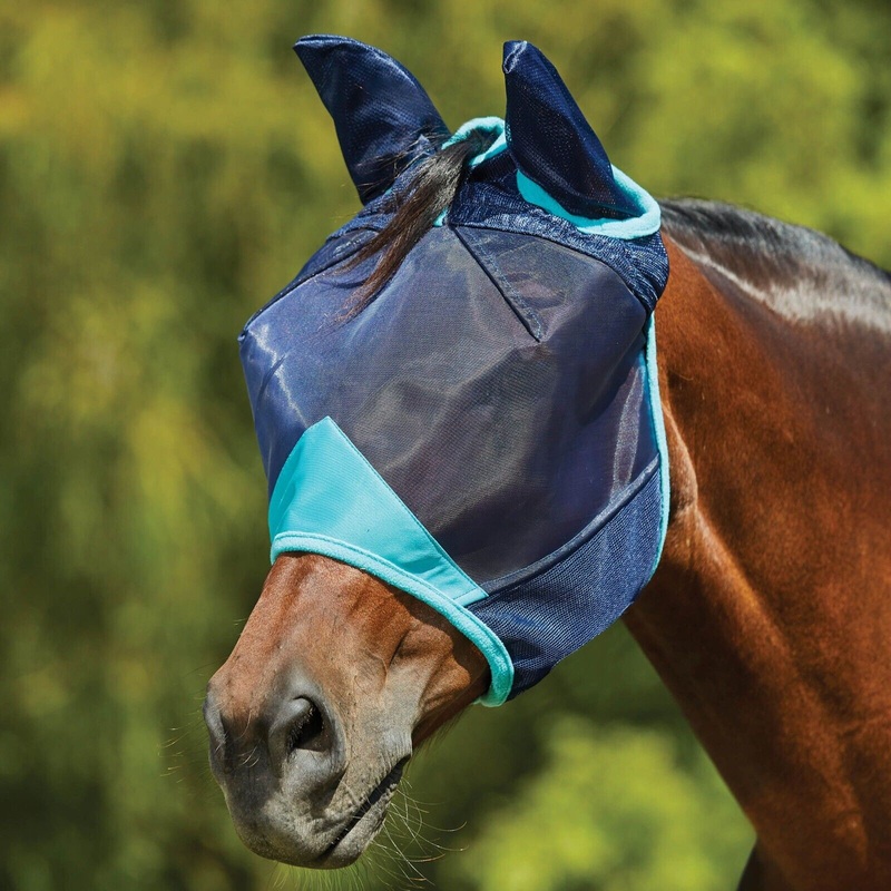 WeatherBeeta ComFiTec Deluxe Fine Mesh Fly Mask with Ears,  UV Protect