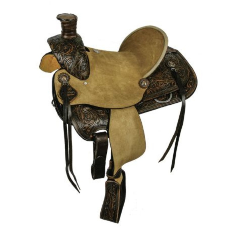 14″, 15″ DOUBLE T HARD SEAT ROPER SADDLE