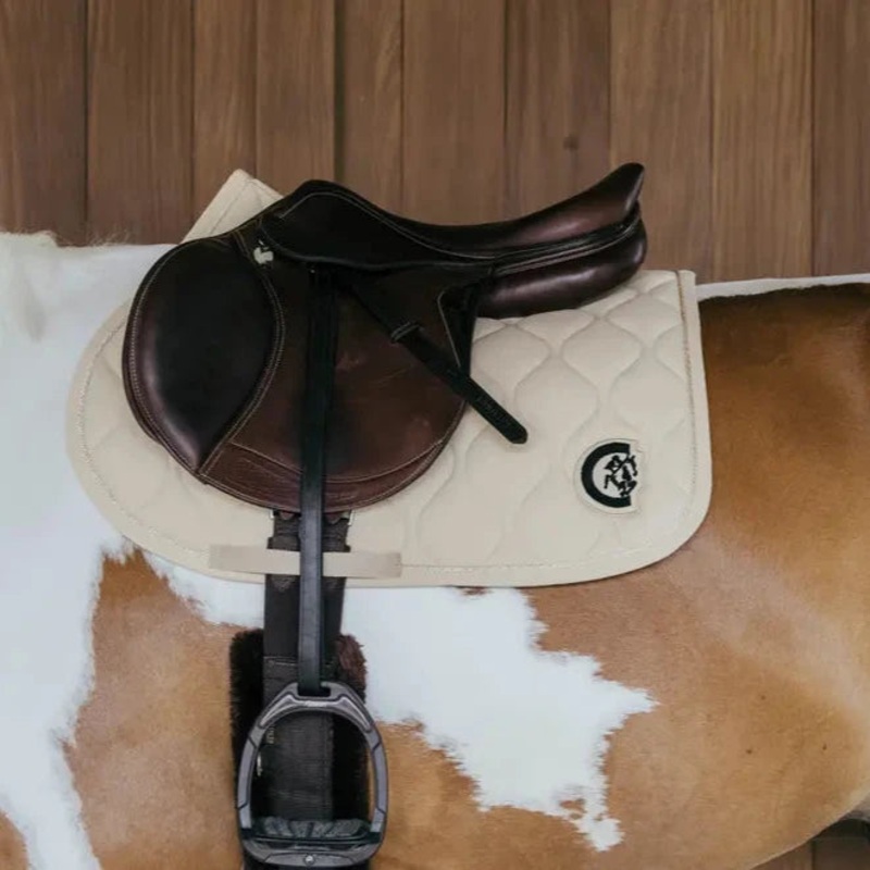 3D Wave Saddle Pad Show Jumping – Beige