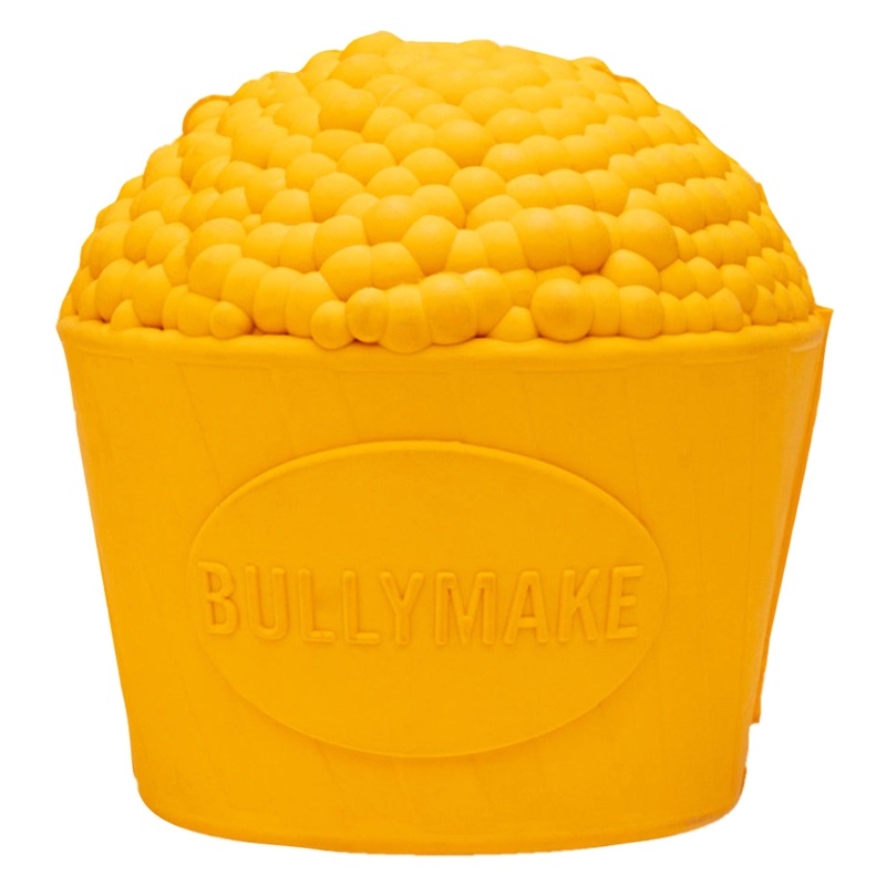 Bullymake Toss N’ Treat Popcorn Rubber Toy
