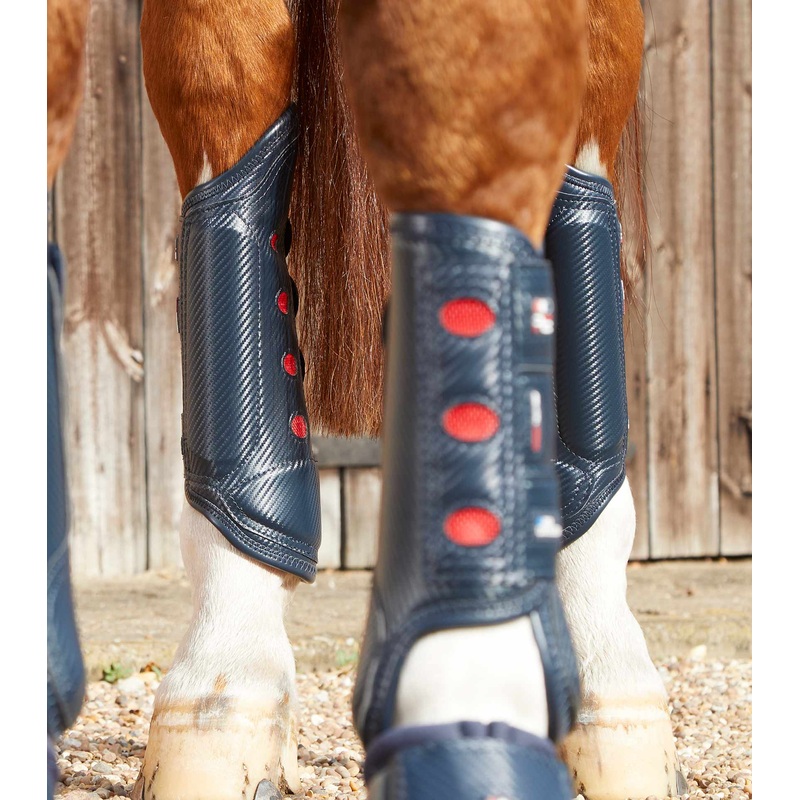 Carbon Tech Air Cooled Eventing Boots Navy Hind