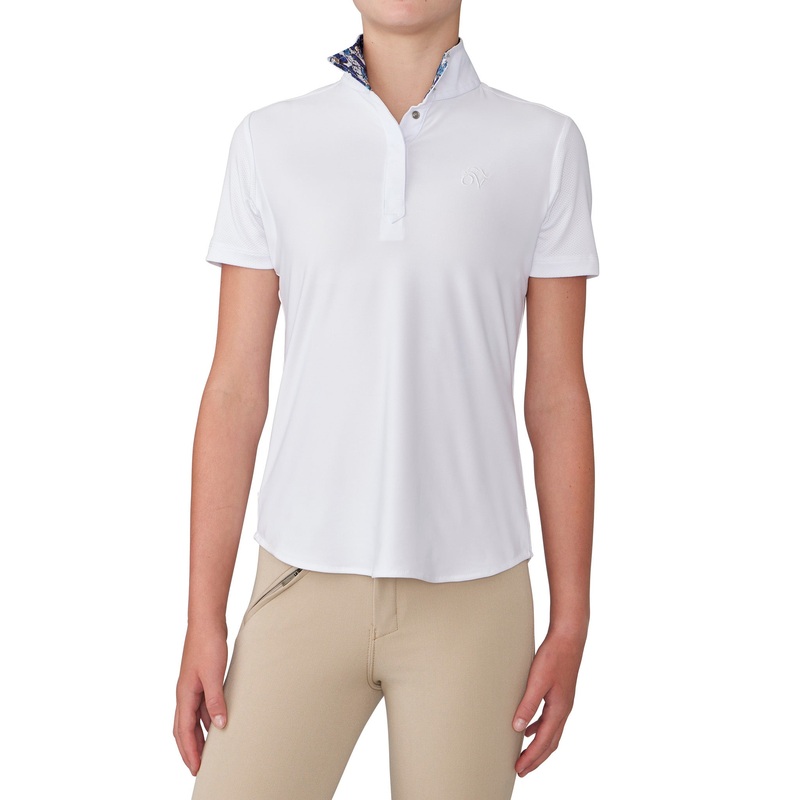 Girls’ Ellie II Short Sleeve Show Shirt – Blue Butterfly