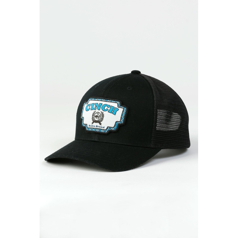 WOMENS CINCH BLACK & TURQUOISE CAP