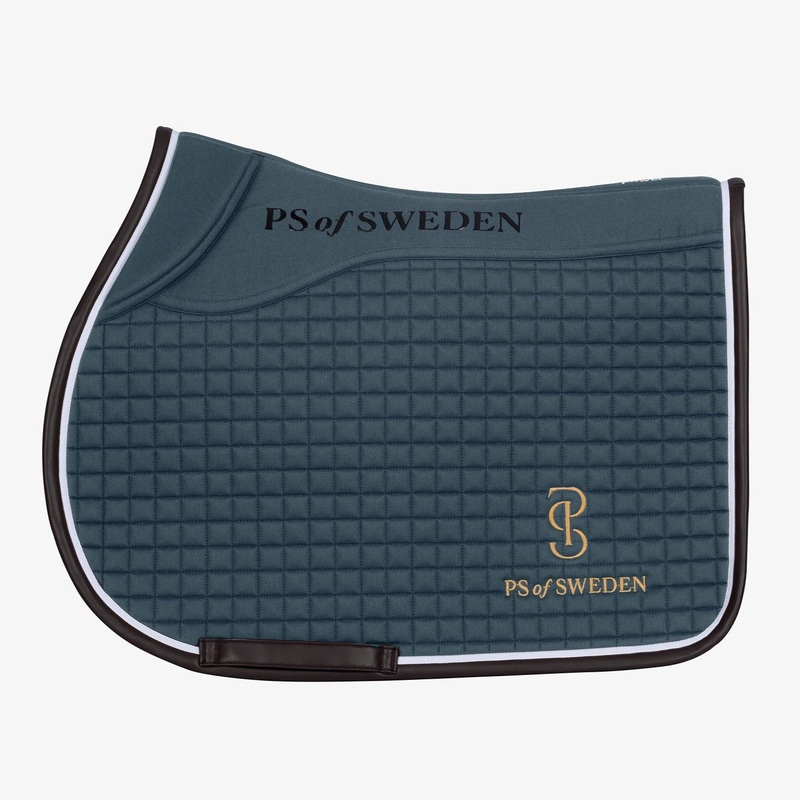 PS of Sweden Storm Blue Elite Edge Jump Saddle Pad