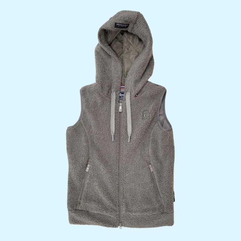 Cavallo Meg Teddy Fleece Vest in Walnut – US 8 NWT