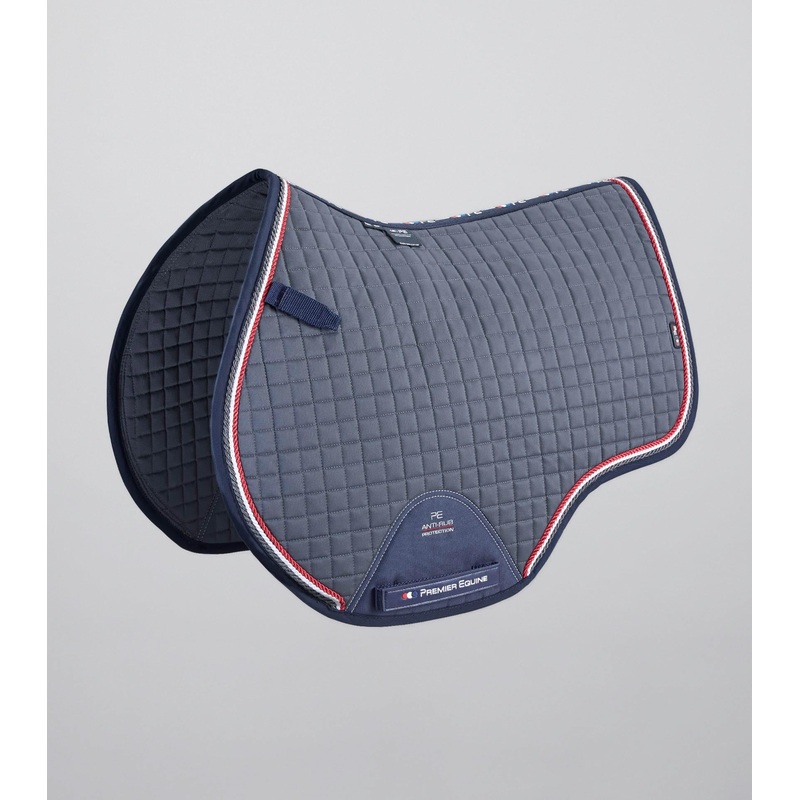 Close Contact European Cotton Saddle Pad – GP/Jump Square Grey