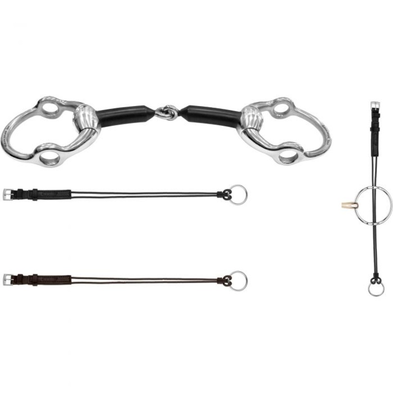 Hard Carbon Eggbutt Gag Bit 16MM
