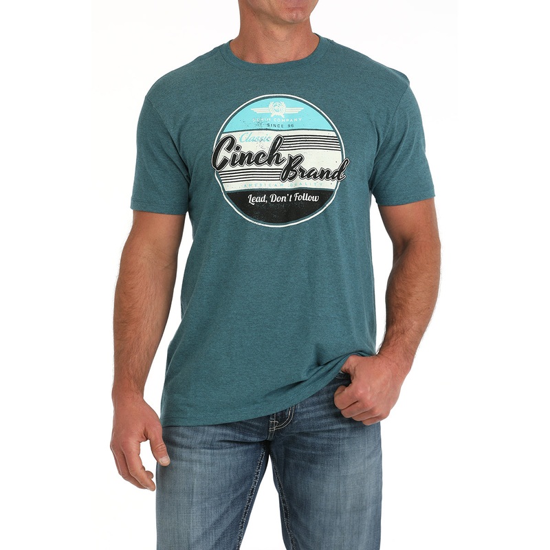 MENS CINCH BRAND BLUE T-SHIRT