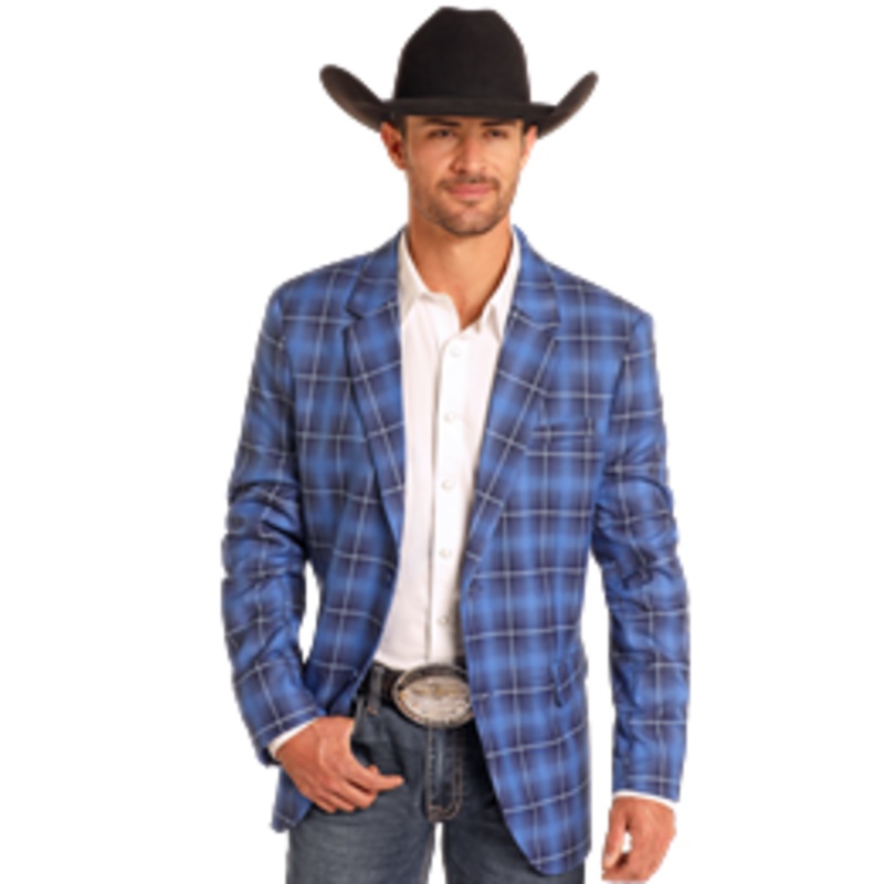 Men’s Plaid Blazer by Rock & Roll