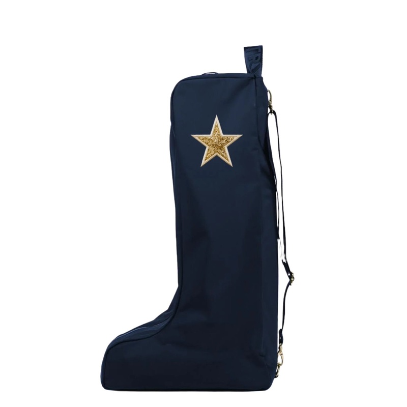 Veltri Novelty Boot Bag, Star Dark Navy/Gold
