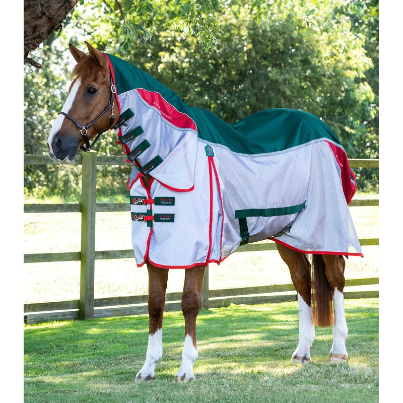 Buster Stay-Dry Super Lite Fly Rug with Surcingles Green