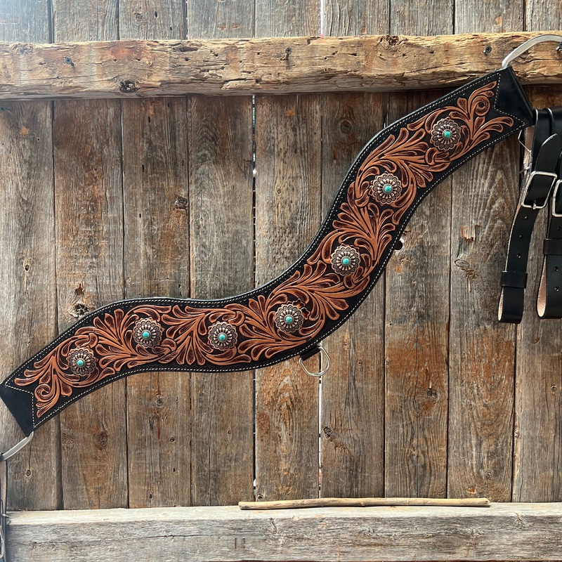 Floral Tripping Floral Turquoise Collar #TRIP3