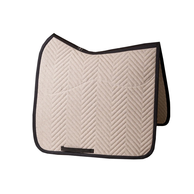 L’Evoine Alpaca Dressage Saddle Pad, Linen