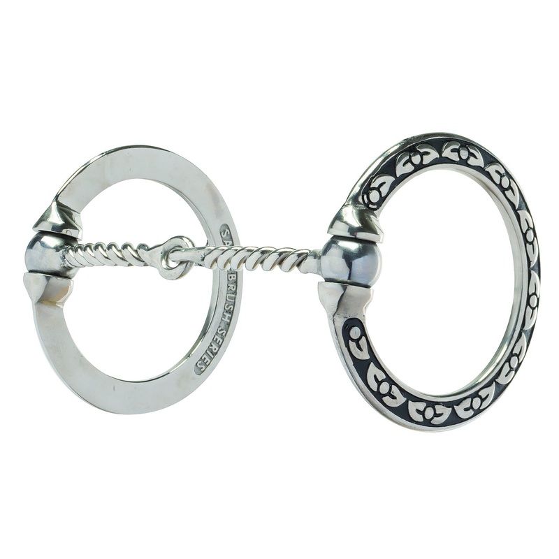 Weaver Jeremiah Watt Ivy Floral Engraving Sweet Iron Twisted Snaffle Bit