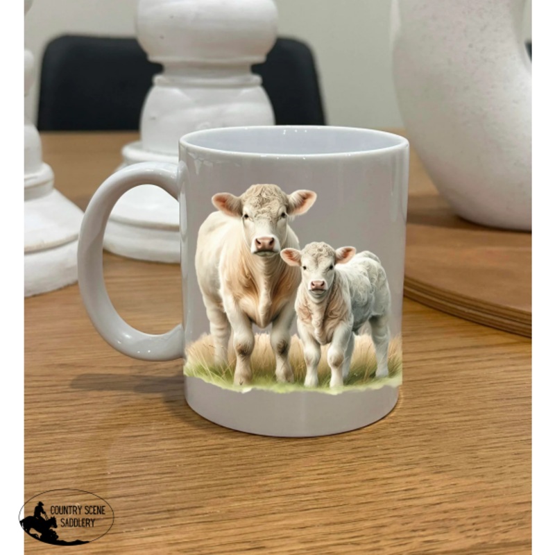 Charolais Mum & Calf Mug