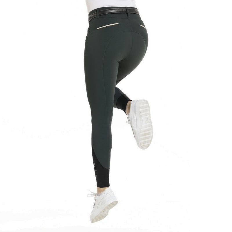 Equithme Josephine Ladies Knee Grip Breeches, Forest Green