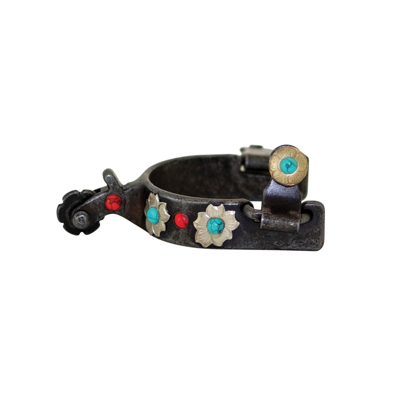 Partrade Cowboy Tack Southwest Youth Cup Floral Spurs