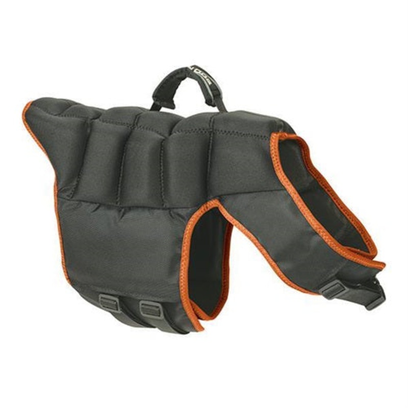 Terrain Dog Swim Vest MEDIUM Gray/Orange