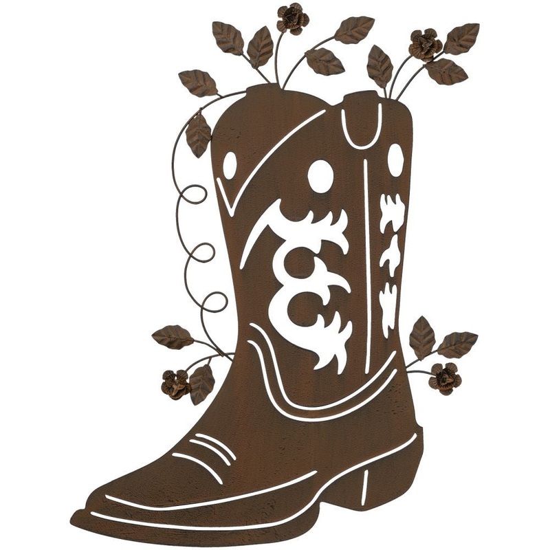 Gift Corral Rustic Cowgirl Boot Wall Decor