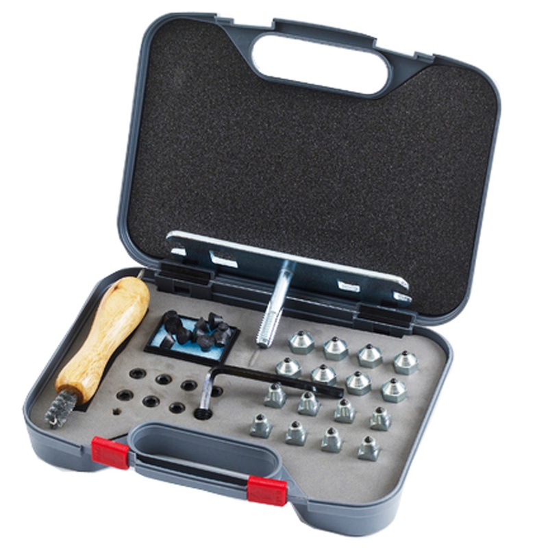 Stud Kit w-Plastic Case Graphite Grey One Size