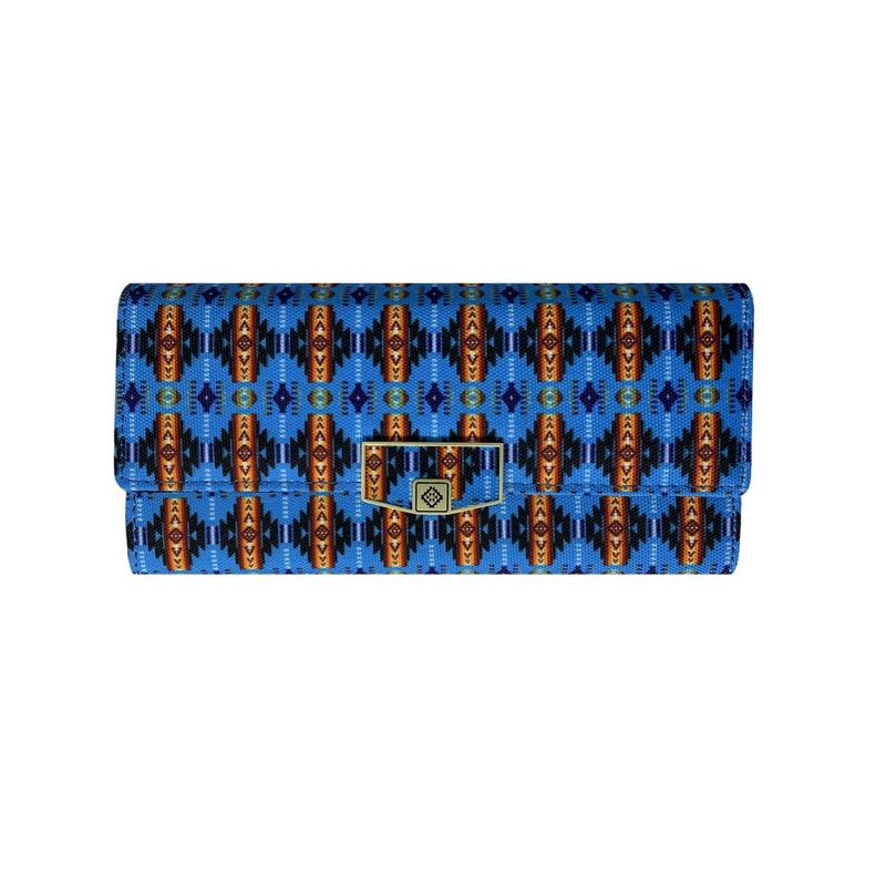 Aztec print with snap closure