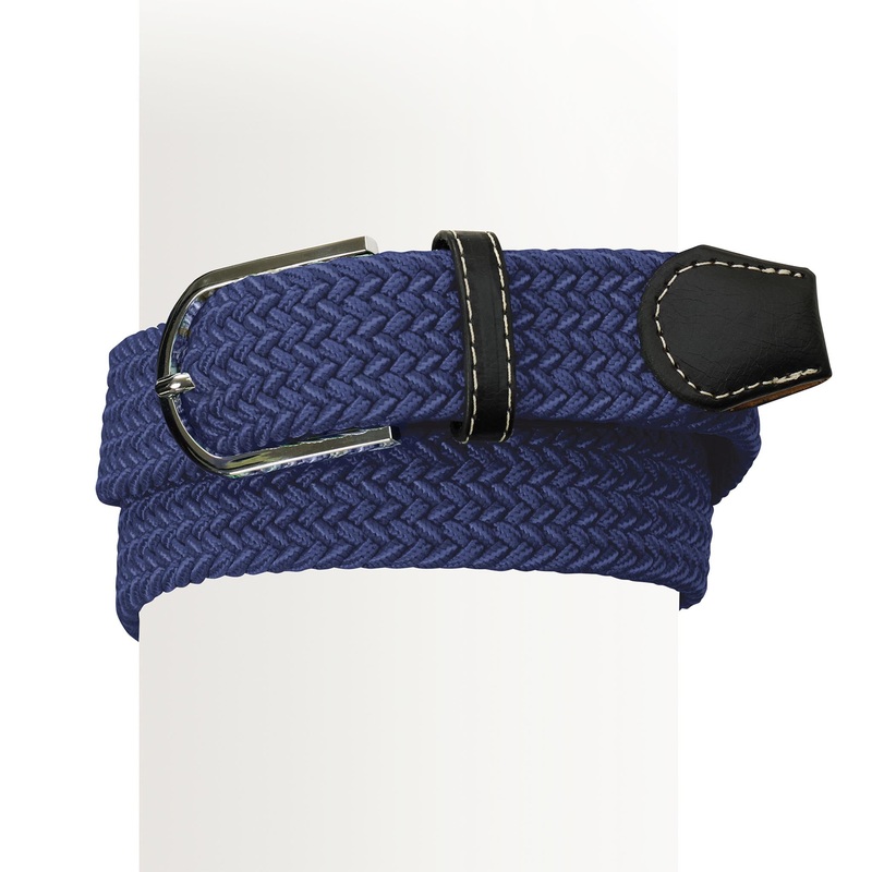 Women’s Braided Stretch Belt – Navy