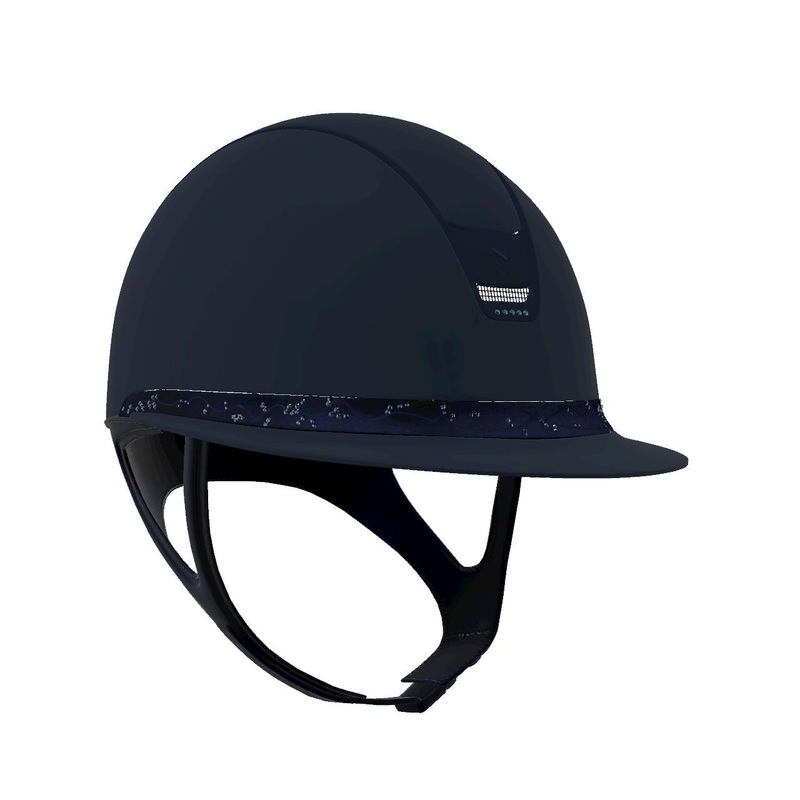 Custom | Miss 2.0 Shadowmatt Crystal Leaf Frontal Band | Navy