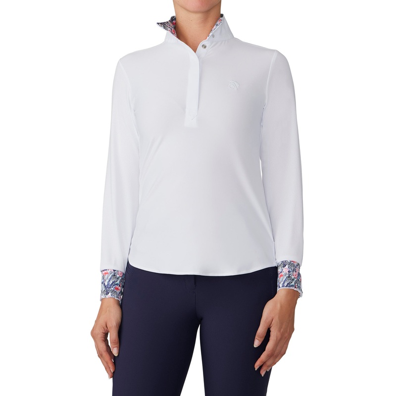 Women’s Jorden II DX Long Sleeve Show Shirt – White/Zebra