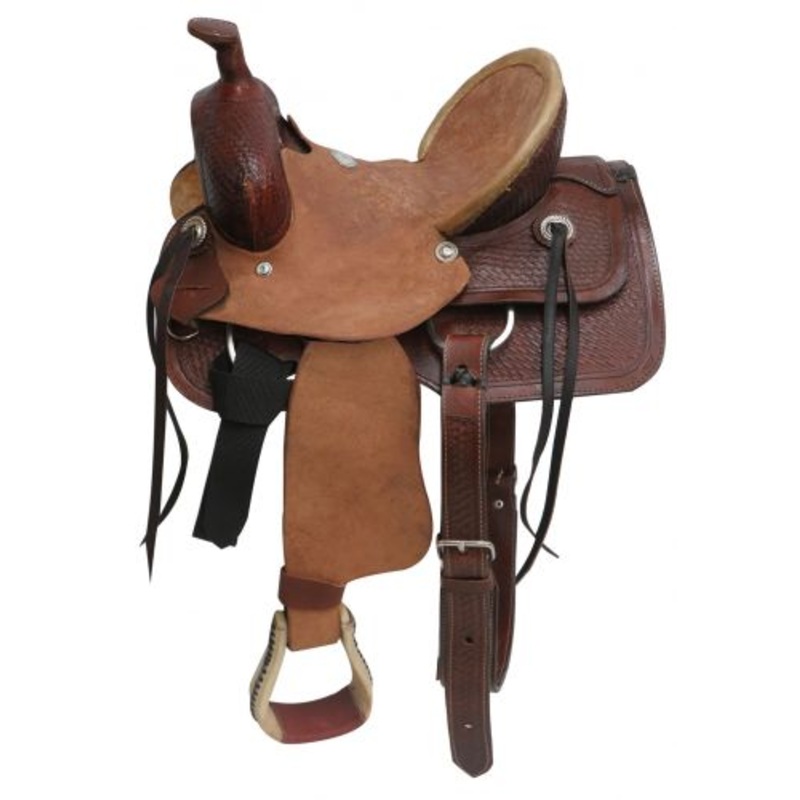 12 Buffalo Youth hard seat roper style saddle