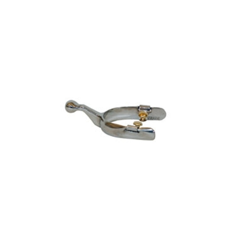 Metalab Mens Stainless Steel Humane Spur with Knob End
