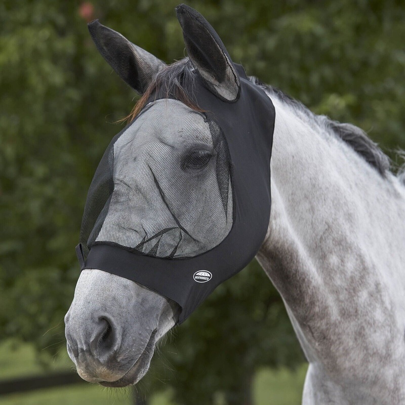 WeatherBeeta Deluxe Stretch Eye Saver Fly Mask, with Ears, UV, 7 Colours