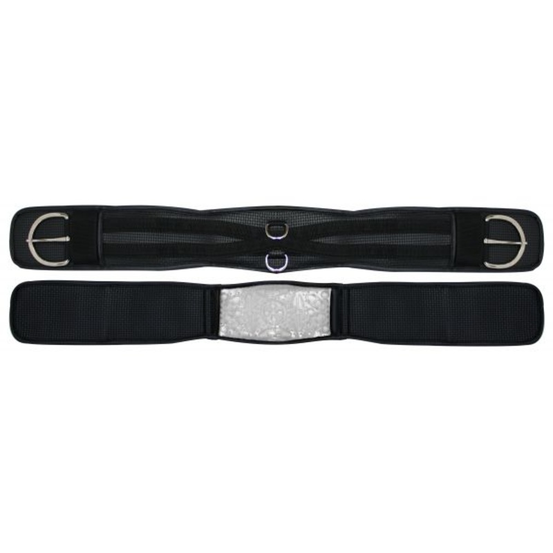 #397600: Showman non-slip waffleneoprene girth with gel center