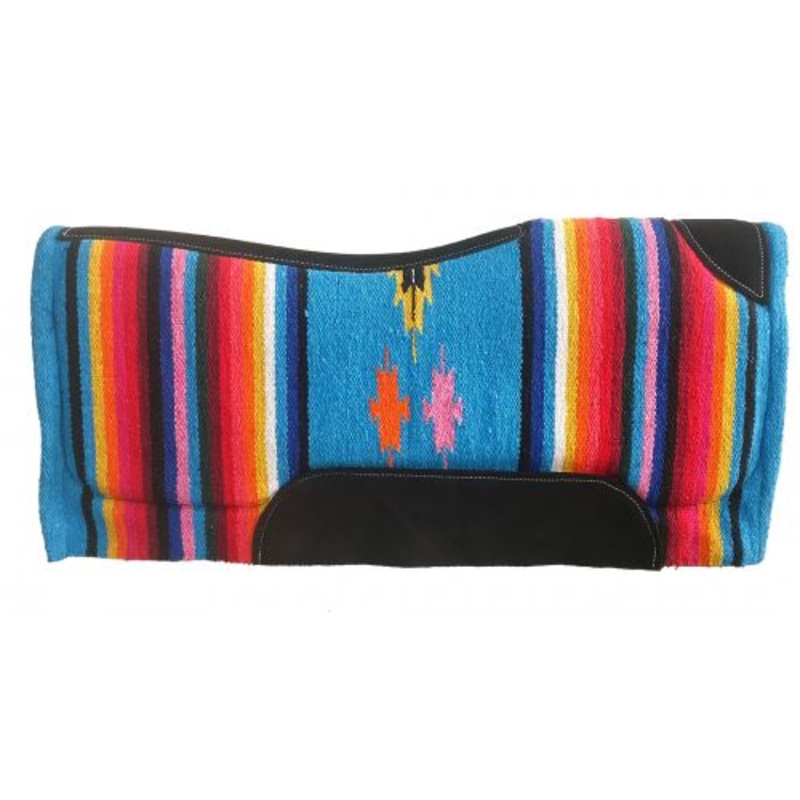 #4982: 32″ x 32″ Contoured Serape Felt Bottom Saddle Pad
