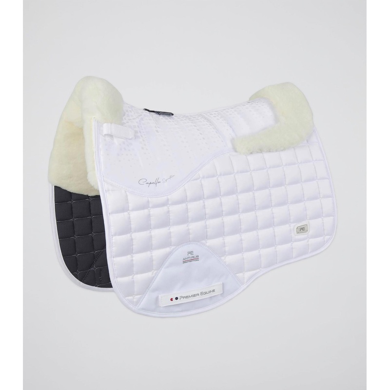 Capella Close Contact Merino Wool Dressage Square White/Natural Wool