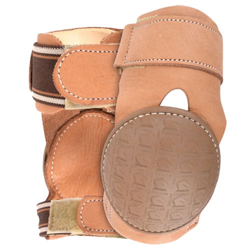 Classic Equine Pro Reiner Leather Skid Boots With Double Velcro Closure