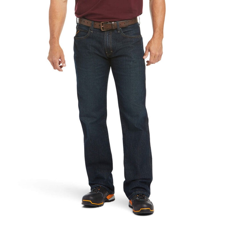 10016223 Ariat Men’s Rebar M5 Slim Fit Straight Leg Jeans Blackstone