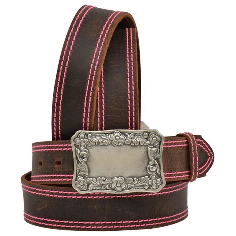 A1199 Angel Ranch Ladies’ 1 1/2″ Brown Western Fashion Belt