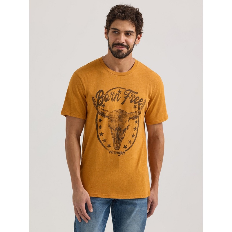 Men’s Wrangler Born Free Tee ~ Thai Curry~ Only Small, large