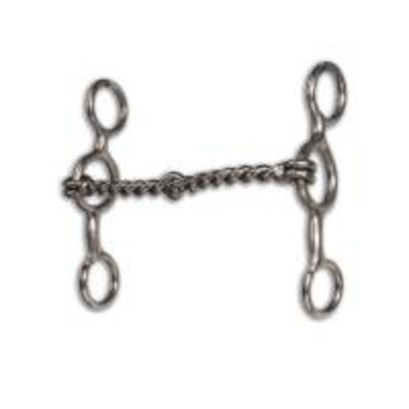 PC EQUISENTIAL PERFORMANCE SHORT SHANK BIT – TWISTED WIRE SNAFFLE
